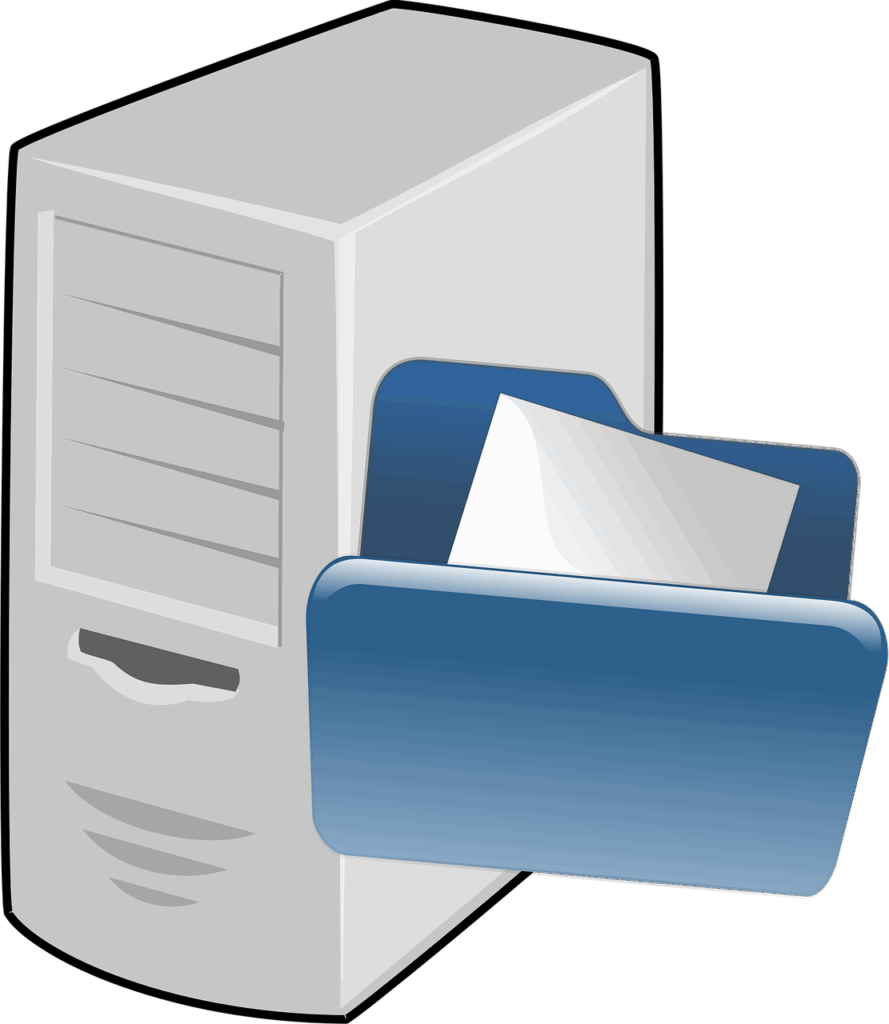 Free computer file network vector